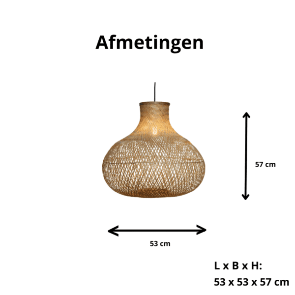Bamboe hanglamp Caleta - bamboe hanglamp - 4Shine - Afbeelding 2