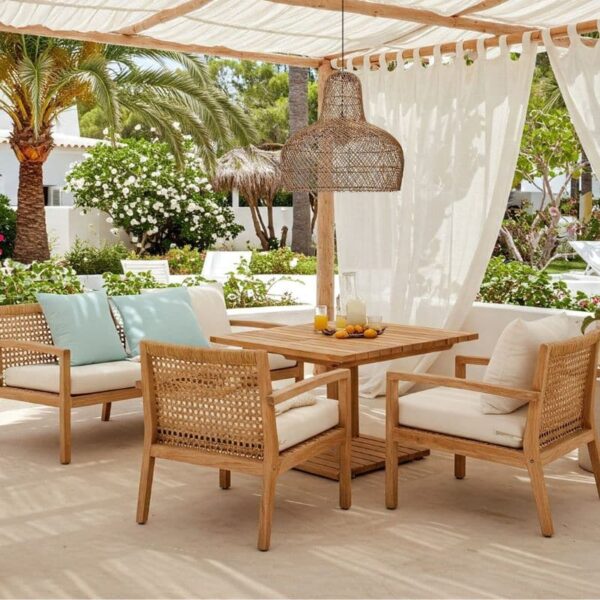Rotan hanglamp Abella - ronde rotan hanglamp - 4Shine - Afbeelding 5