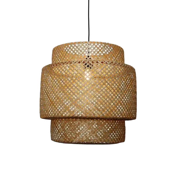 Bamboe hanglamp Santi - ronde bamboe hanglamp - 4Shine - Afbeelding 2