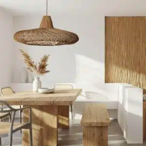 Ronde rotan hanglamp Jerico - 4Shine