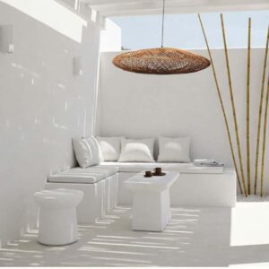 Rotan hanglamp Palmas - ronde rotan hanglamp - 4Shine