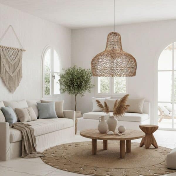 Rotan hanglamp Abella XL - 4shine