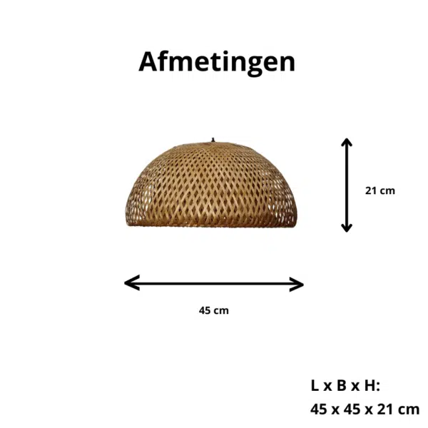 Bamboe hanglamp Luis - Bamboe hanglamp - 4Shine - Afbeelding 3