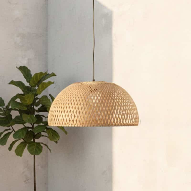 Bamboe hanglamp Luis -Ø45cm- Bamboe hanglamp - 4Shine