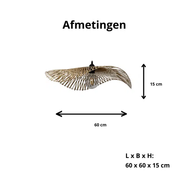 Bamboe hanglamp Serra - bamboe hanglamp - 4Shine - Afbeelding 7