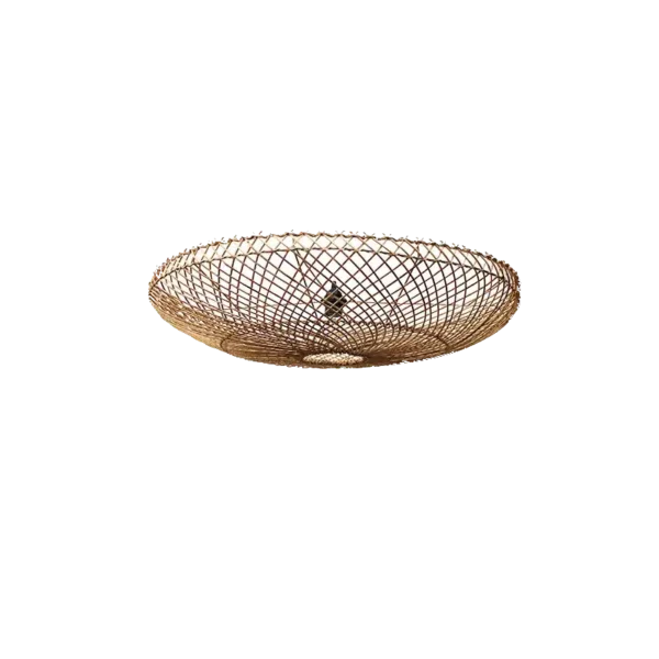 Ronde rotan plafonniere Bella - 4Shine