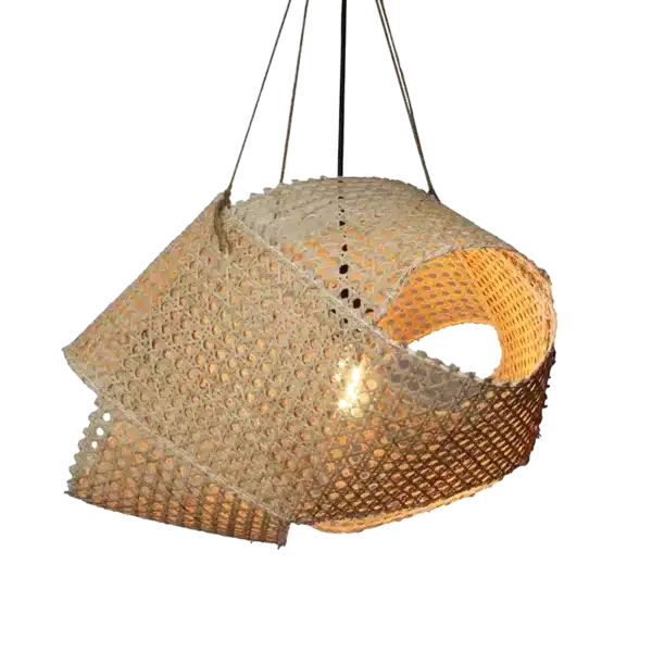 Ovale bamboe hanglamp Viane- 4Shine - Afbeelding 2