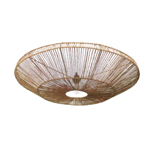 Ronde jute plafonniere Bella S - 4Shine