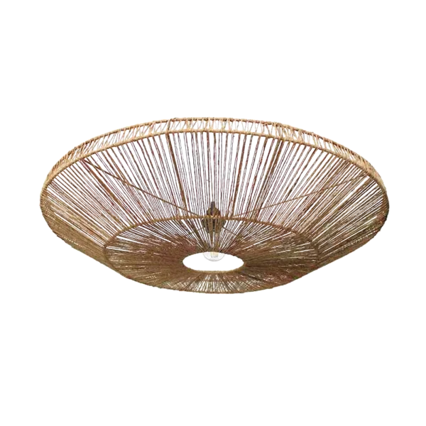 Ronde jute plafonniere Bella S - 4Shine