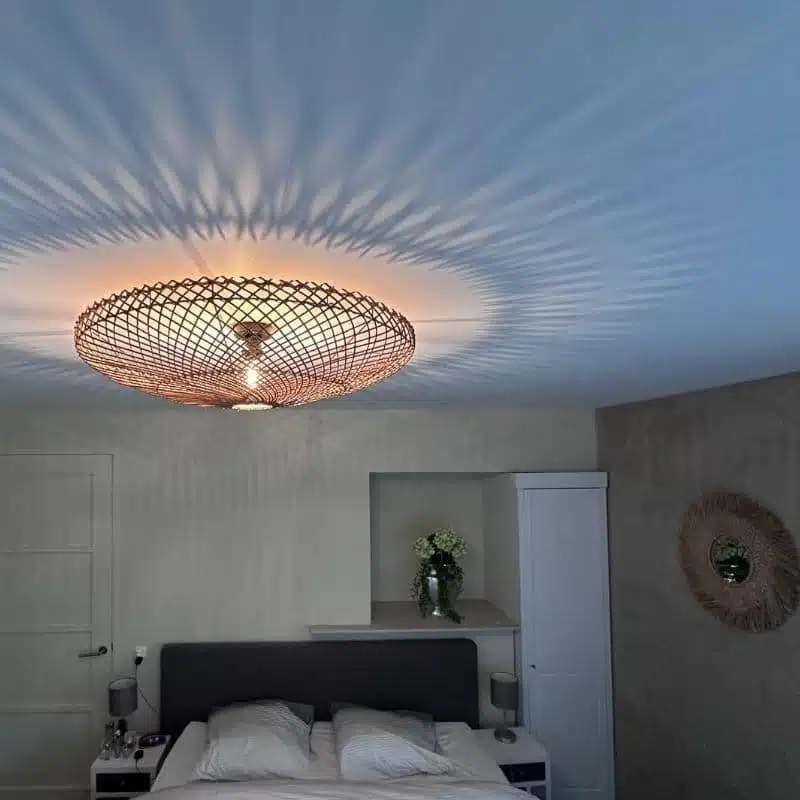 Rotan plafonniere Bella - plafondlamp