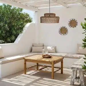 Ronde Rotan hanglamp Isla - 4Shine