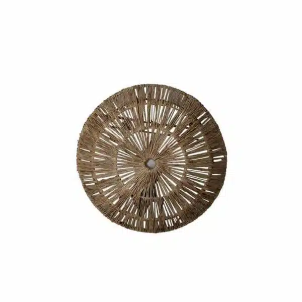Ronde jute wandlamp Jairo - 4Shine - Afbeelding 2
