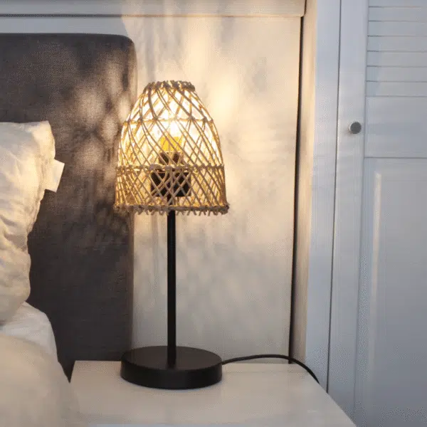 Ronde rotan tafellamp Juno - 4Shine - Afbeelding 4