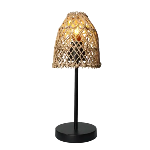 Ronde rotan tafellamp Juno - 4Shine