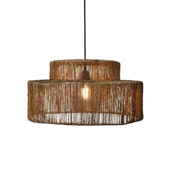 Ronde jute hanglamp Isla - 4Shine - Afbeelding 3