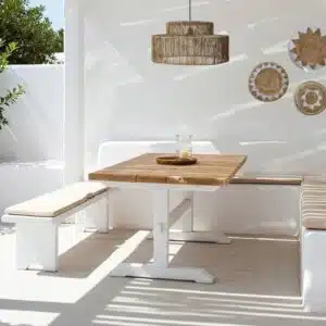 Ronde jute hanglamp Isla - 4Shine