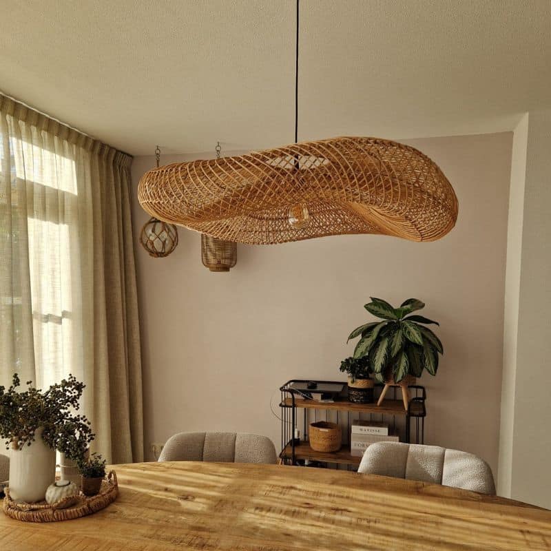 Rotan hanglamp Juna -Ø90cm- 4Shine