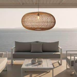 Rotan hanglamp Liv XL - 4shine