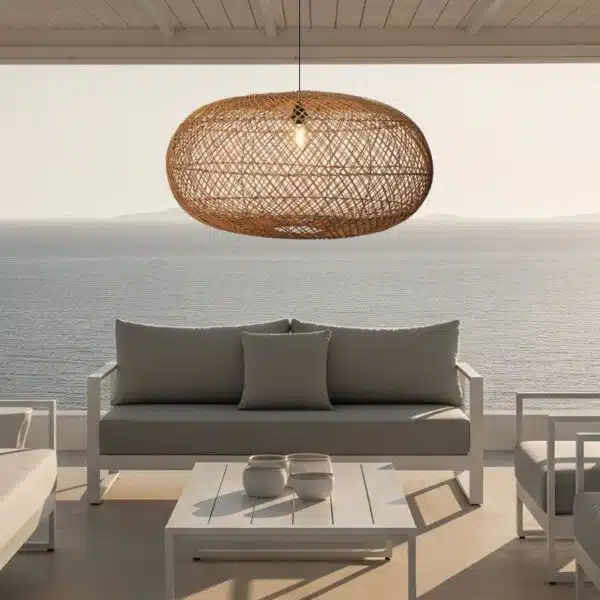 Rotan hanglamp Liv XL - 4shine