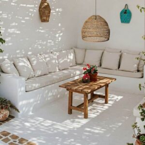 Rotan hanglamp Ravi - ronde hanglamp - 4Shine