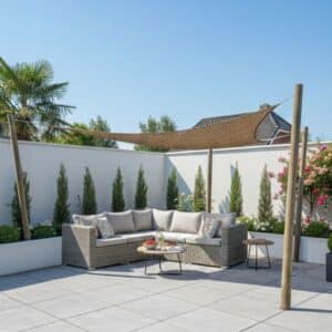 Kokos schaduwdoek 2x2x2 m1 - 4shine