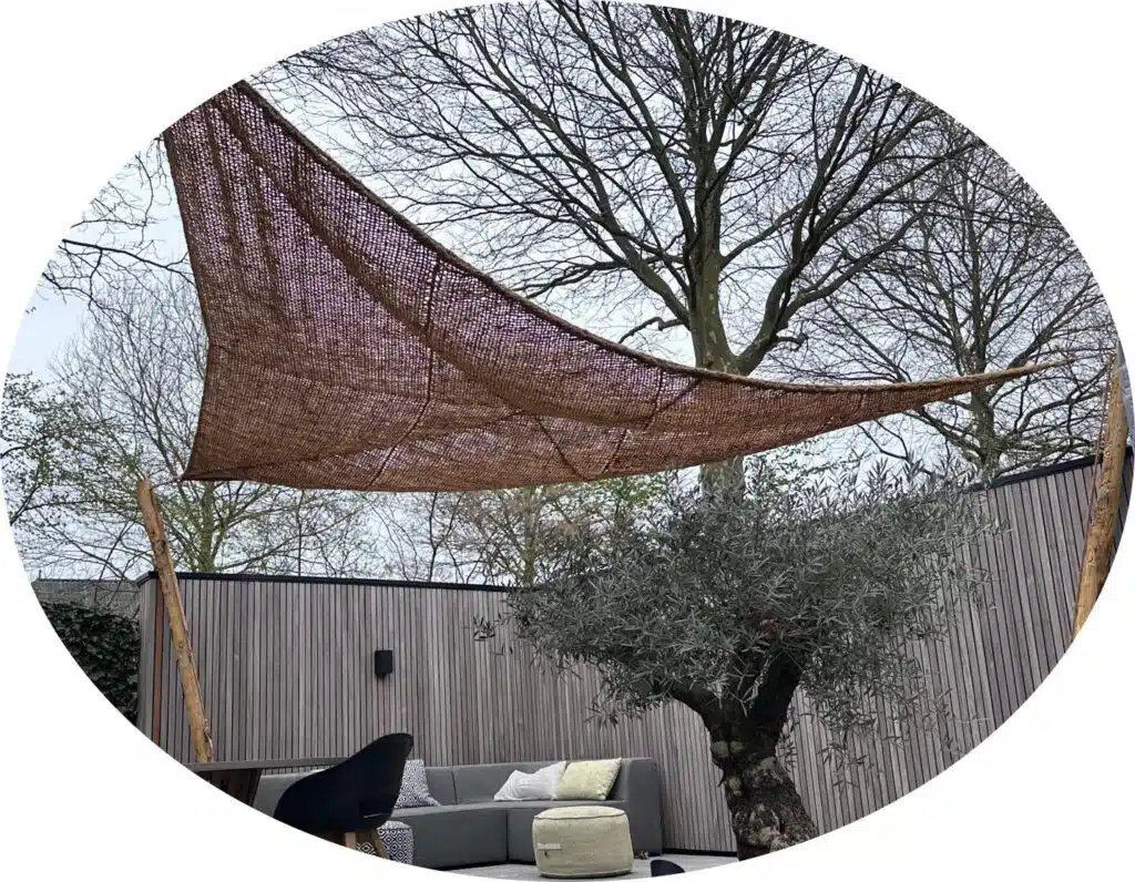 Kokos schaduwdoek sfeer