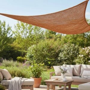 Kokos schaduwdoek 6x6x6 m1 - 4shine