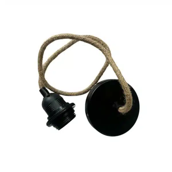 Touw fitting naturel, 80 cm - Pendel - Afbeelding 2