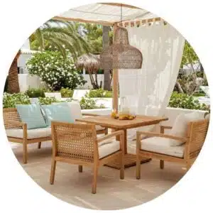 Rotan hanglamp Abella - 4shine
