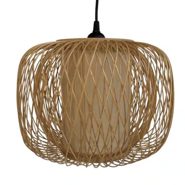 Bamboe hanglamp Fira M- ronde bamboe hanglamp - 4Shine