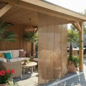 Kokos buitengordijn sfeer - 4shine