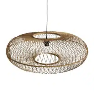 Bamboe hanglamp Lina - ronde bamboe hanglamp - 4Shine
