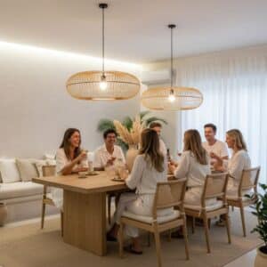 Bamboe hanglamp Lina - 4shine