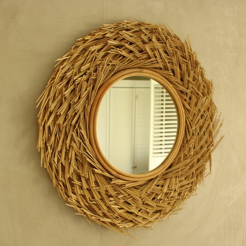 Rotan spiegel sfeer Rotan spiegel XL - 4shine