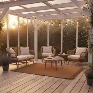 Kokos vloerkleed met franjes 120x170 cm - rechthoekig vloerkleed - 4shine