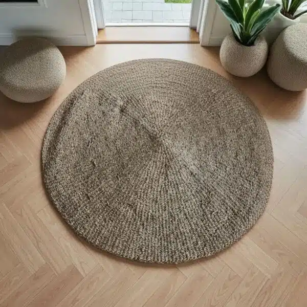 Zeegras vloerkleed rond - 4shine