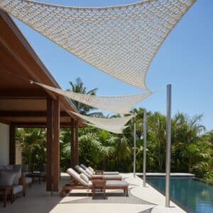 Driehoekig macramé schaduwdoek 2x2x2 m1 - 4shine