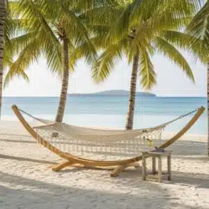 Hangmat met franjes 300x100 cm