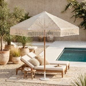 Macramé parasol 300 cm - 4shine