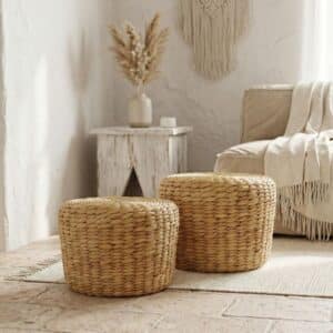 Waterhyacint poef M & S - 4shine