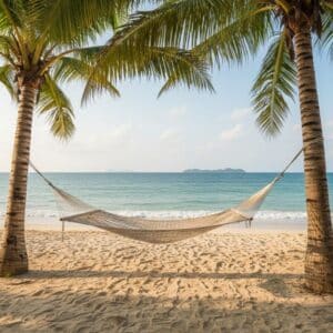 Macramé hangmat zonder franjes