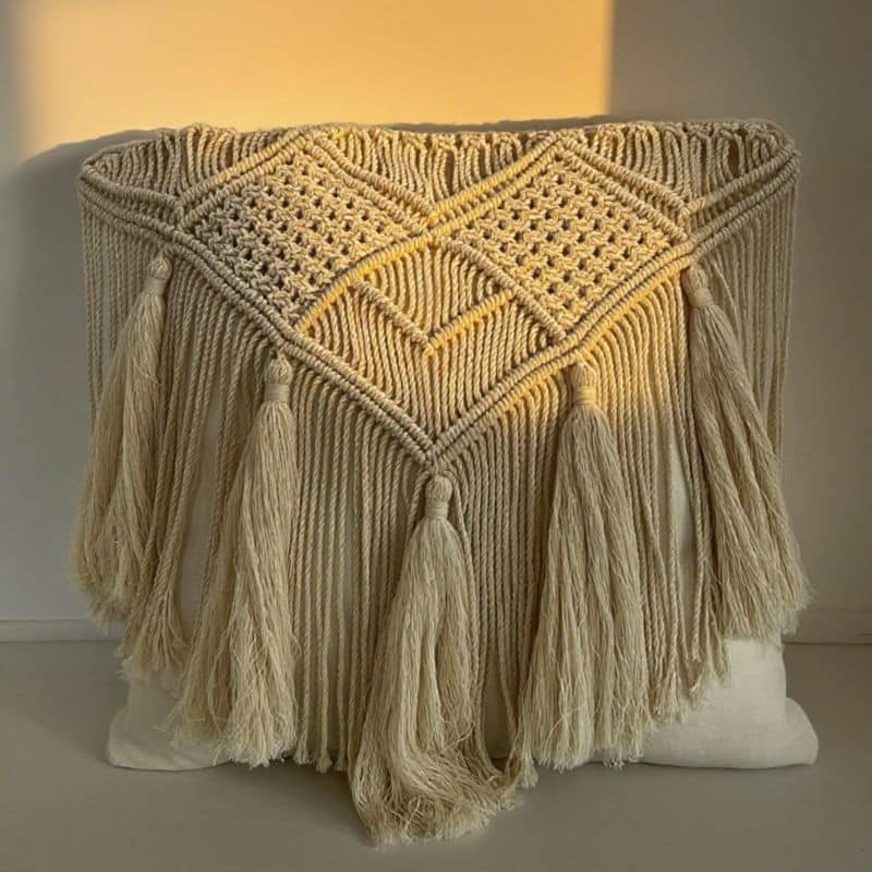 Macramé kussen Bloom Macramé kussen Bloom - 4shine