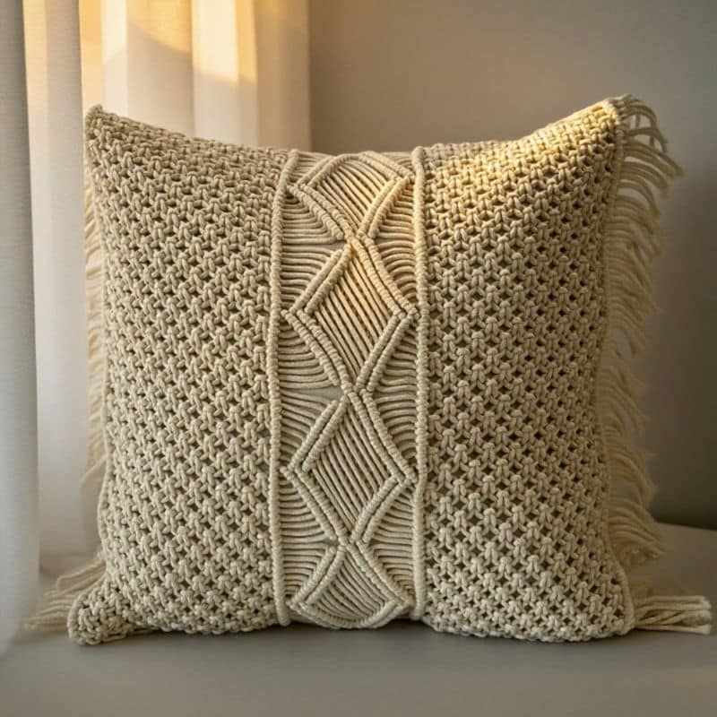 Macramé sierkussen Vida – 4shine