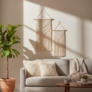 Macramé muurdecoratie Cava - 4shine