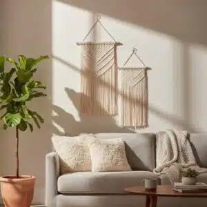 Macramé muurdecoratie Cava - 4shine