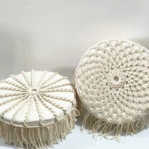 Macramé poefjes set