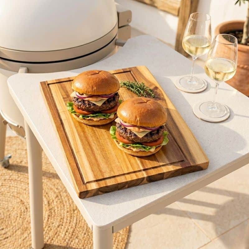 Barbecue snijplank - 40x29x3cm - Acacia - Rechthoekig - 4shine