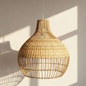 Rotan/bamboe hanglamp Brisa M - 4shine