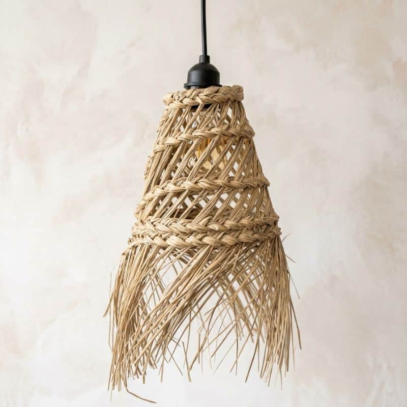 Zeegras lamp van lichtsnoer - 4shine