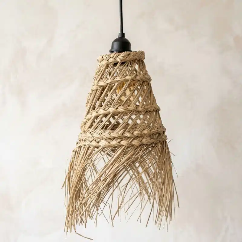 Zeegras lamp van lichtsnoer - 4shine